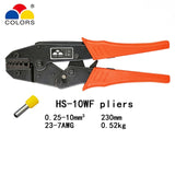 Crimping pliers HS-03BC 8 jaw for plug /tube/insulation/no insulation/crimping cap/coaxial cable terminals kit 230mm clamp tools