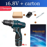 Longyun Rechargeable Lithium Battery cordless Electric Drill bit 12V 16.8V 25V Electric Screwdriver Torque screw gun power tools