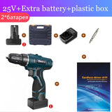 Longyun Rechargeable Lithium Battery cordless Electric Drill bit 12V 16.8V 25V Electric Screwdriver Torque screw gun power tools