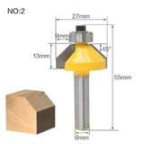 1pc 8mm Shank Trimmer Ceaning Flush Trim Wood Router Bit Straight End Milll Tungsten Milling Cutters For Wood Woodworking Tools