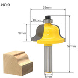 1pc 8mm Shank Trimmer Ceaning Flush Trim Wood Router Bit Straight End Milll Tungsten Milling Cutters For Wood Woodworking Tools