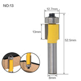 1pc 8mm Shank Trimmer Ceaning Flush Trim Wood Router Bit Straight End Milll Tungsten Milling Cutters For Wood Woodworking Tools