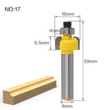 1pc 8mm Shank Trimmer Ceaning Flush Trim Wood Router Bit Straight End Milll Tungsten Milling Cutters For Wood Woodworking Tools