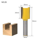 1pc 8mm Shank Trimmer Ceaning Flush Trim Wood Router Bit Straight End Milll Tungsten Milling Cutters For Wood Woodworking Tools