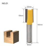 1pc 8mm Shank Trimmer Ceaning Flush Trim Wood Router Bit Straight End Milll Tungsten Milling Cutters For Wood Woodworking Tools