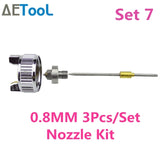 AETool 0.8/1.0mm Nozzle Professional HVLP Spray Guns Sprayer Paint Airbrush Mini Spray Gun for Painting Cars Aerograph Tool