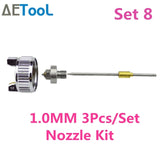 AETool 0.8/1.0mm Nozzle Professional HVLP Spray Guns Sprayer Paint Airbrush Mini Spray Gun for Painting Cars Aerograph Tool