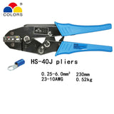 Crimping pliers HS-03BC 8 jaw for plug /tube/insulation/no insulation/crimping cap/coaxial cable terminals kit 230mm clamp tools