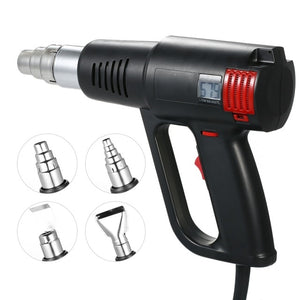 2000W Industrial Hot Air Gun LCD Digital Temperature controlled Heat Blower Electric Adjustable Temperature Heat Gun Tool