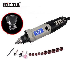 HILDA Electric Drill Mini Engraver Rotary Tool 400W Mini Drill 6 Position For Dremel Rotary Tools Mini Grinding Machine