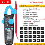 Mini Digital Clamp Meters BSIDE ACM Series True RMS DC AC Current Voltage Ohm Temp Capacitance Hz NCV Tester Ammeter Multimeter