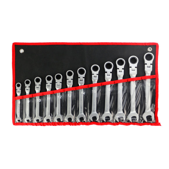 YOFE 8-19 Metric ratchet wrench spanners set of keys Chromium vanadium steel Head Flexible wrench hand tools Car Repair Tools