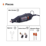 GOXAWEE Electric Drill Engraver Mini Drill Grinder Dremel Rotary Tool Kit With Dremel Accessories Drilling Machine Power Tool