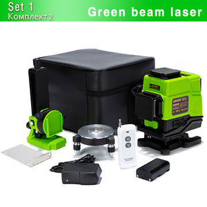 Clubiona IE12  German laser module Floor and wall Powerful Green Lines Remote control 3D Laser Level With Li-ion battery