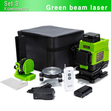 Clubiona IE12  German laser module Floor and wall Powerful Green Lines Remote control 3D Laser Level With Li-ion battery