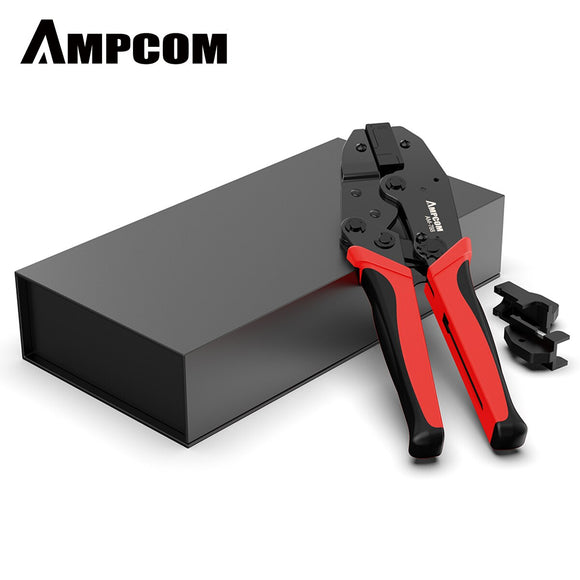 CAT7 Crimper Tool Crimping Plier AMPCOM Network Professional Crimper for CAT7 CAT6A STP Modular Plugs with RJ45 8P8C Connector