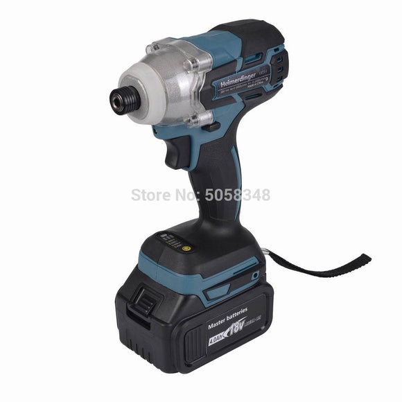 Electric Rechargeable cordless brushless impact driver drill without battery and accessories