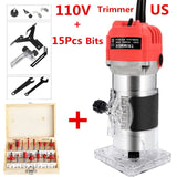 800W 30000rpm Woodworking Electric Trimmer Wood Milling Engraving Slotting Trimming Machine Hand Carving Machine Wood Router