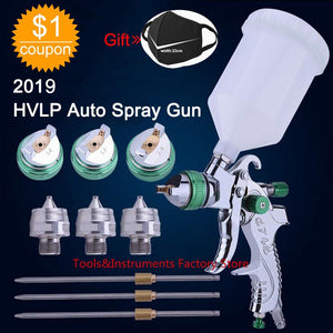 HVLP Paint Spray Gun Set 1.4mm 1.7mm 2.0mm Steel Nozzle Cars Painting Furnitures DIY Painting Kit Car Auto Repair Tool