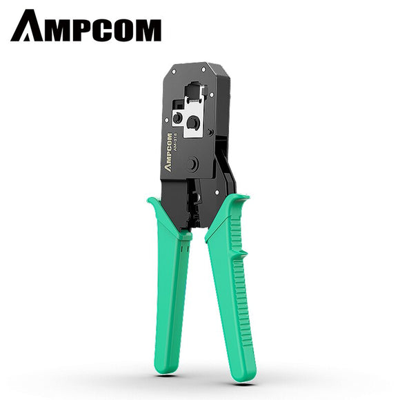 AMPCOM Pratical Series Green RJ11 RJ45 Crimping Tool Crimping Pliers Network Cable CrimpTool for 6P 8P RJ-11/RJ-12 RJ-45