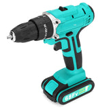 Electric Drill 7500mAh Cordless Screwdriver 25+3 Torque Impact Drills Lithium Battery 2-Speed Power Tools Drill + LED lights