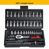 Socket Set Universal Car Repair Tool Ratchet Set Torque Wrench Combination Bit A Set Of Keys Multifunction DIY toos