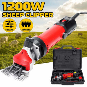 1200W EU Plug Electric Sheep Pet Hair Clipper Shearing Kit Shear Wool Cut Goat Pet Animal Shearing Supplies Farm Cut Machine