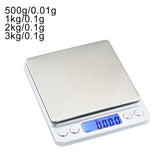 0.01/0.1g Precision LCD Digital Scales 500g/1/2/3kg Mini Electronic Grams Weight Balance Scale for Tea Baking Weighing Scale