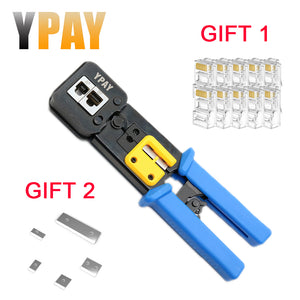 YPAY EZ rj45 cable crimper hand network tools pliers rj12 cat5 cat6 8p 6p rj 45 Stripper pressing clamp tongs clip multifunction