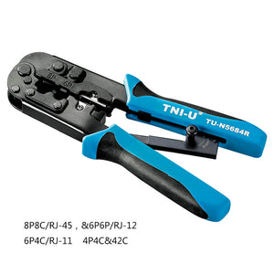 TNI-U Multipurpose Telephone crimping plier Crystal terminal plier Network LAN Cable Wire Cutter Crimp Tool RJ-45 RJ-11/12 42C