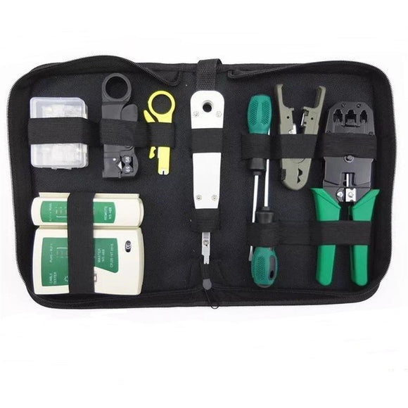 Portable LAN Network Repair Tool Kit RJ45 RJ11 RJ12 CAT5 CAT5e Utp Cable Tester and Pliers Crimp Crimp Plug Clamp PC