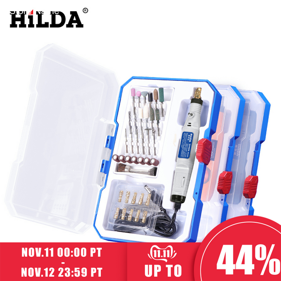 HILDA Mini Drill Rotary tool 18V Engraving Pen With Grinding Accessories Set Multifunction Mini Engraving Pen For Dremel tools