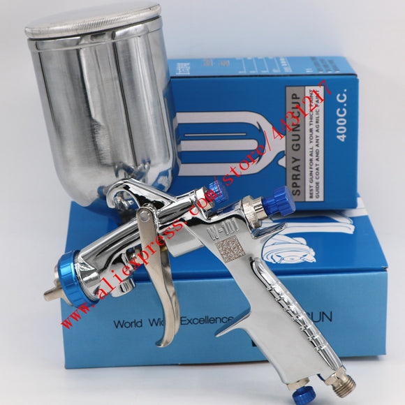 Plastic Cup 400ml original Japan W101 134G Spray Gun W-101 HVLP Hand Manual Paint Spray Gun 0.8/1.0/1.3/1.5/1.8mm