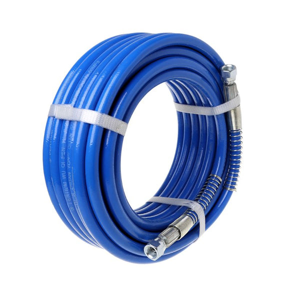 15m Airless Paint Spray Hose Tube Pipe 5000PSI Sprayer Fiber For Sprayer Gun New 77UC