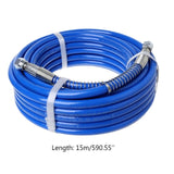 15m Airless Paint Spray Hose Tube Pipe 5000PSI Sprayer Fiber For Sprayer Gun New 77UC