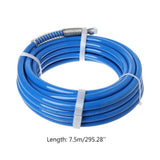 15m Airless Paint Spray Hose Tube Pipe 5000PSI Sprayer Fiber For Sprayer Gun New 77UC