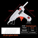 40W-150 Hot Melt Glue Gun with Industrial Glue Stick  Mini Electric Heat Exchanger Tool