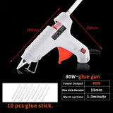 40W-150 Hot Melt Glue Gun with Industrial Glue Stick  Mini Electric Heat Exchanger Tool