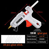 40W-150 Hot Melt Glue Gun with Industrial Glue Stick  Mini Electric Heat Exchanger Tool