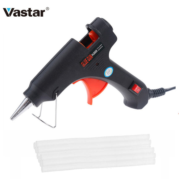 Vastar 20W Hot Melt Glue Gun Industrial Mini Electrical Guns Thermo Electric Heat Temperature Tool With 7mm Glue Stick