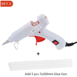 Vastar 20W Hot Melt Glue Gun Industrial Mini Electrical Guns Thermo Electric Heat Temperature Tool With 7mm Glue Stick