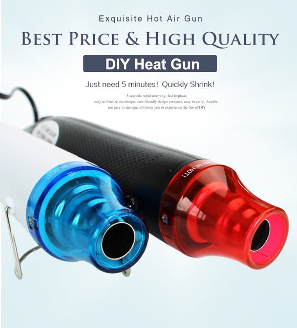 1pc 220V Heat Gun Electric Power Tool Hot Air 300W temperature DIY Hot Air Gun with supporting seat