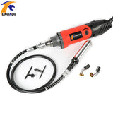 TUNGFULL Electric Drill Rotary Tool Accessories Household Hardware Tools Drilling Machine Dremel Mini Drill Variable Speed