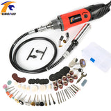 TUNGFULL Electric Drill Rotary Tool Accessories Household Hardware Tools Drilling Machine Dremel Mini Drill Variable Speed