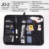 Free Shipping 10 IN 1 Glue Gun Solder Iron Set DIY Repair Tool Professional 240V 20W With Sticks Tweezer Iron Tips Etc.