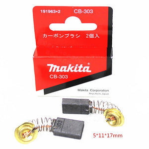 Makita 191963-2 Carbon Brush for 194996-6 CB-303 UT2204 RP0910 RP1110C SP6000 PV7000C 9403 RD1101 5740NB RF1101 RP1101 4101RH