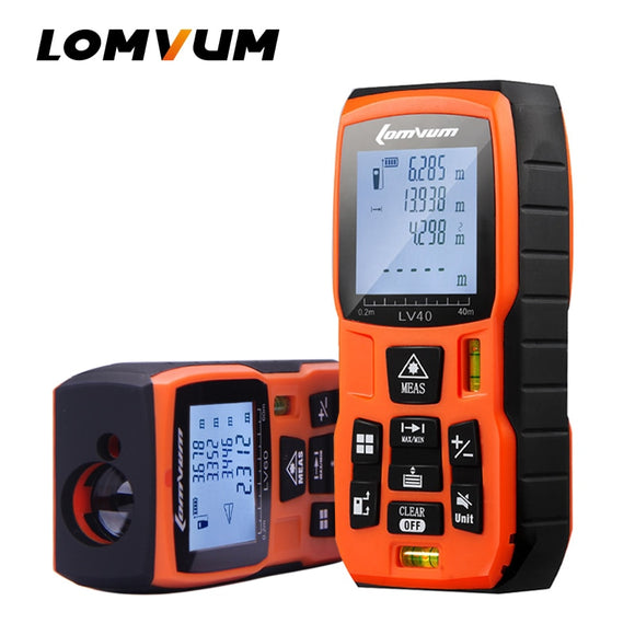 LOMVUM 40M 60m 80m 100m Laser Rangefinder Digital Laser Distance Meter battery-powered laser range finder tape distance measurer