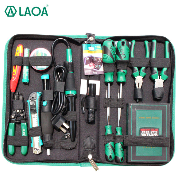 LAOA 53PCS Electric Soldering Iron  Repair Tool Set Screwdriver Utility Knife Pliers Handle Tools For Repairing Iphone Samsung