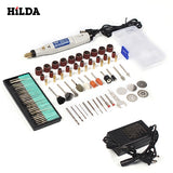 HILDA 18V Engraving Pen Mini Drill Rotary tool With Grinding Accessories Set Multifunction Mini Engraving Pen For Dremel tools