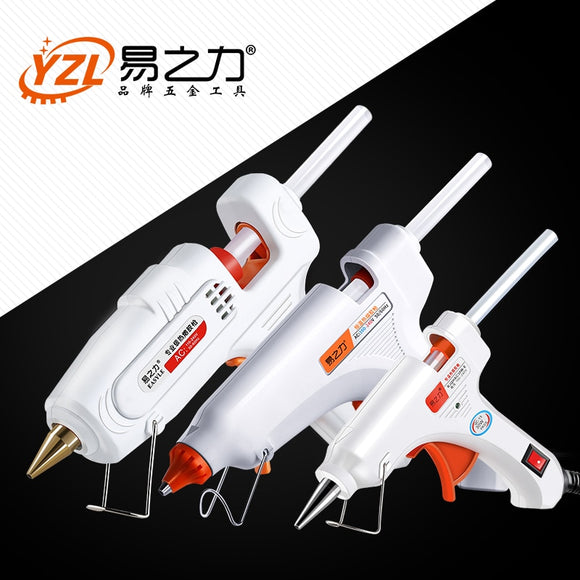 30W 80W 100W EU/ Plug Hot Melt Glue Gun 7mm Glue Stick Industrial Mini Guns Thermo Gluegun Heat Temperature Tool